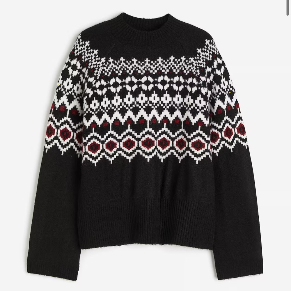 H&M Jacquard Knit Sweater- XS